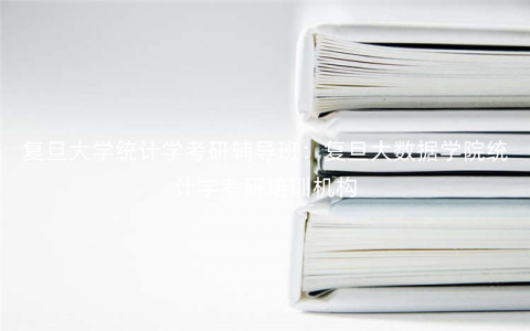 复旦大学统计学考研辅导班：复旦大数据学院统计学考研培训机构