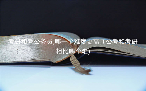 考研和考公务员,哪一个难度更高(公考和考研相比哪个难) 考研和考公务员,哪一个难度更高(公考和考研相比哪个难)