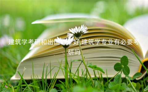 建筑学考研和出国哪个好,建筑学专业有必要考研吗 建筑学考研和出国哪个好,建筑学专业有必要考研吗